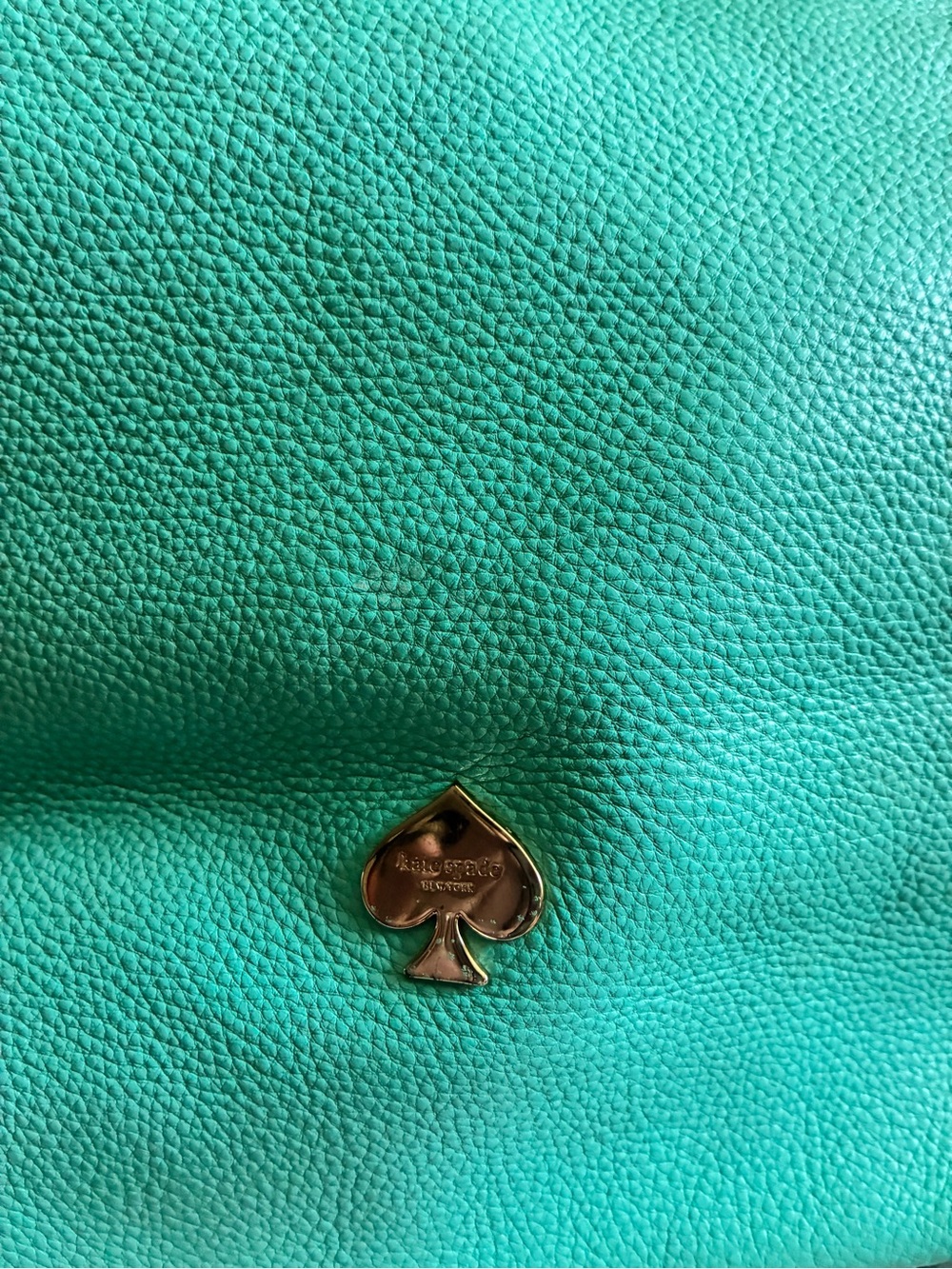 RARE Kate Spade New York Leroy Street Linsley Shoulder Bag Teal Turquoise Leathe - Picture 2 of 11
